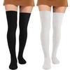 Women's Winter Autumn JK Over-the-Knee Breathable Knitted Socks Fashion Solid Color Thick Warm Daily Wear Leg Warmer