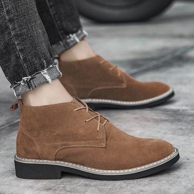 Men's Frosted Leather Shoes  Autumn British Style Business Casual Shoes Men's Shoes