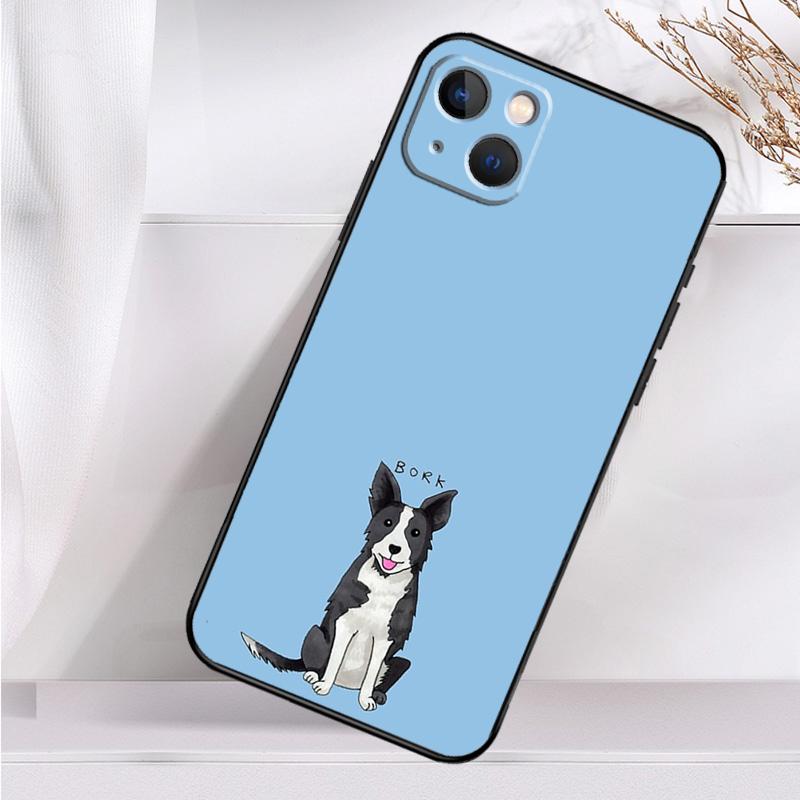 Border Collie Dog Shockproof Case For iPhone 17 Pro Max 11 14 15 16 Plus 12 13 Mini 16e 17 Air Phone Cover