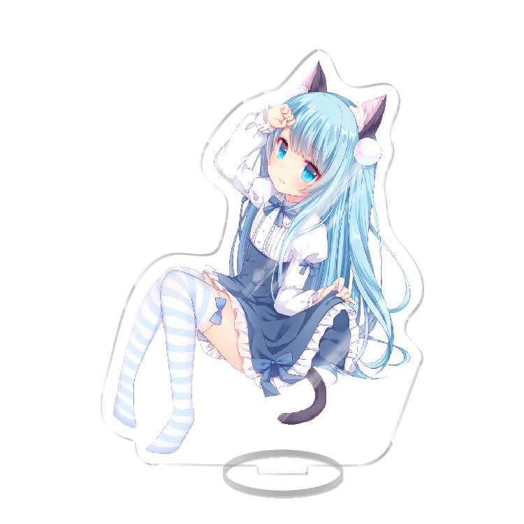 Nekoha Shizuku Acrylic Stand Model Plate Decoration Originality Desk Figure Display Fans Gifts Cartoon Prime Products Standee