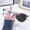 Ins Cat Eye Photochromic Glasses Frames Female Male Outdoor UV Proof Optical Grade Glasses Eye Glasses Travel Retro Spectacles Eyeglasses
