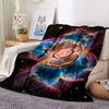 1pc Cosmic Rose Nebula Blanket, Lightweight Flannel Fleece with Digital Printing, Soft Warm for Sofa, Travel, Camping, Office, Couch, Chair, and Bed,