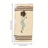 Microwave Door Cloth Protector 3pcs Coffee Bean Pattern Refrigerator Handle Protective Cover Kitchen Appliance For Preventing