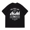 2025 Japan Asahi Beer T-shirt Summer Unisex Wear with American Retro Loose Casual Cotton Short-sleeved Clothes