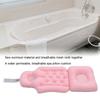 Bathtub Cushion Soft Breathable Folding Headrest Back Support Bath Pillow Cushion for Adults Spa
