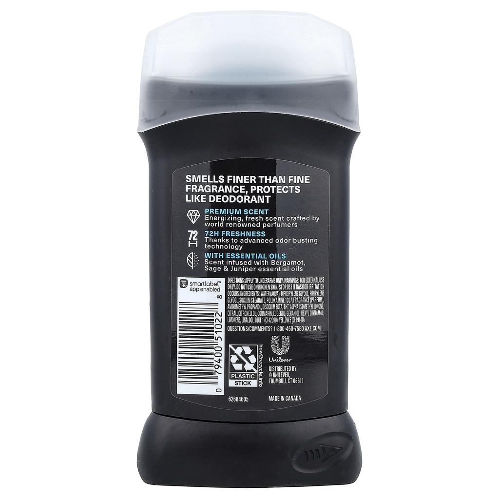 Axe Premium Deodorant, Aqua Bergamot, 85g (3oz)