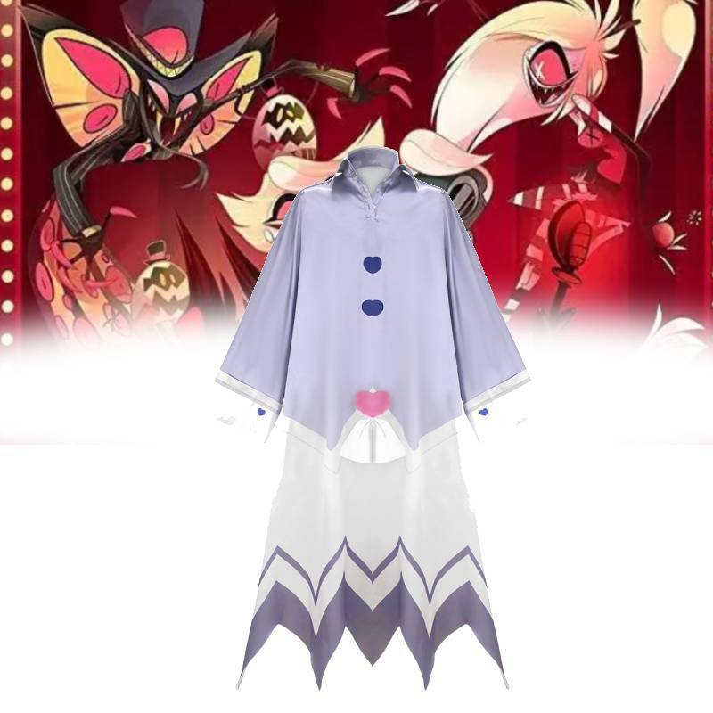 Hazbin Hostel Adam The Exorcist Cosplay Costume With Blue Pajamas For Anime Role Play Fans