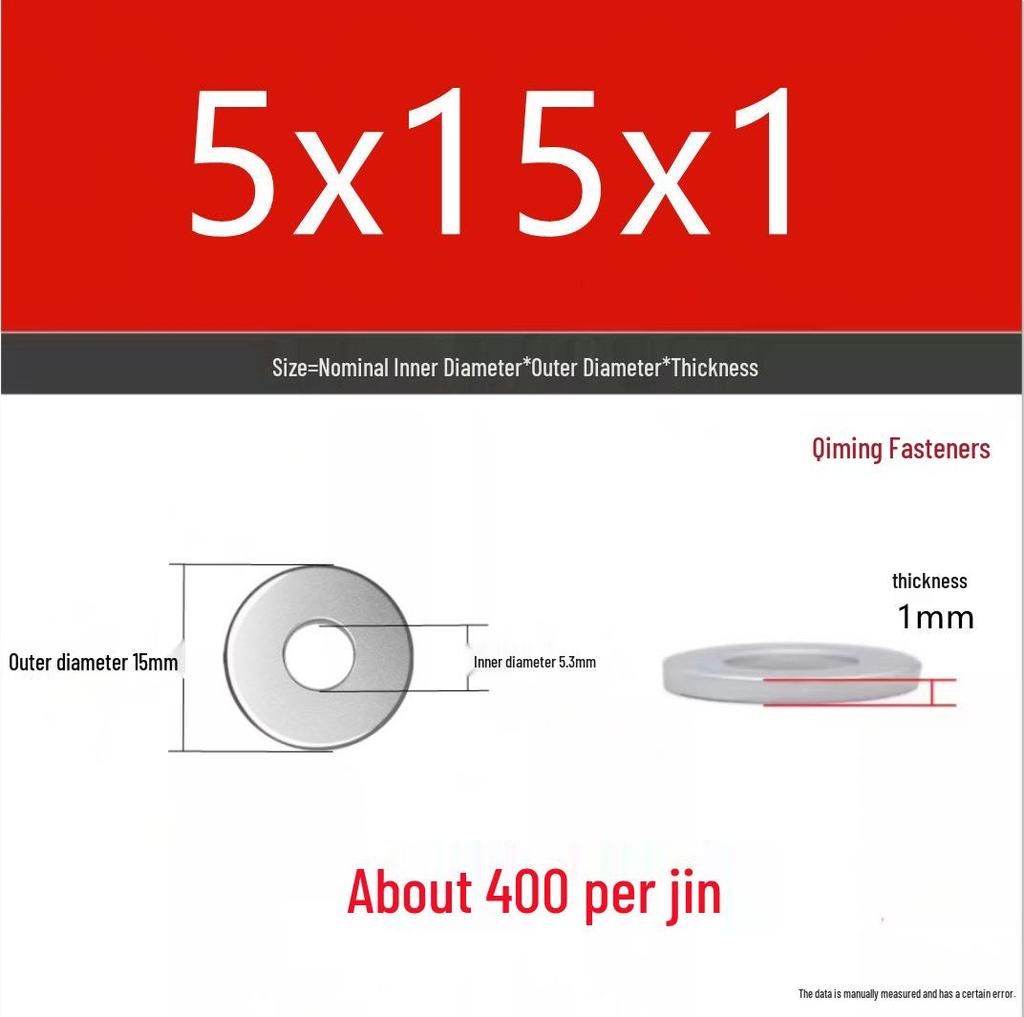 4.8 Grade Galvanized Iron Flat Washer M3-M40 Oversized Metal Screw Gasket Washer