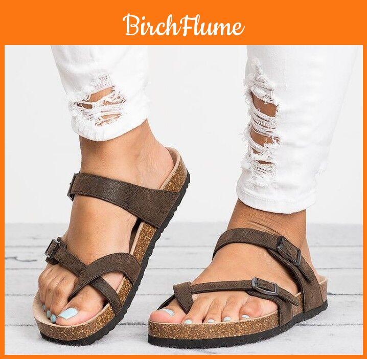 Elegant Ladies Women Toe Post Sandals With Comfortable Platform Casual Slippers