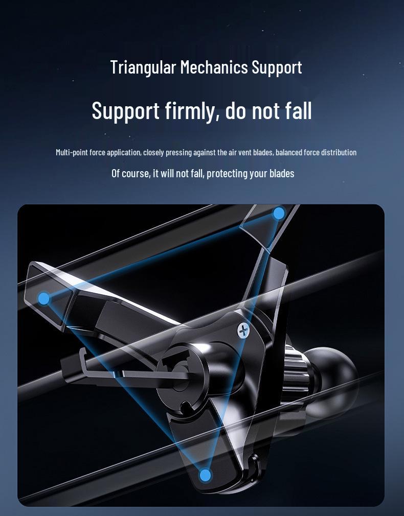 15W Magnetischer Kabelloser Autoladegerät & Halter, 360° Drehbarer Lüftungsschlitz-Halter