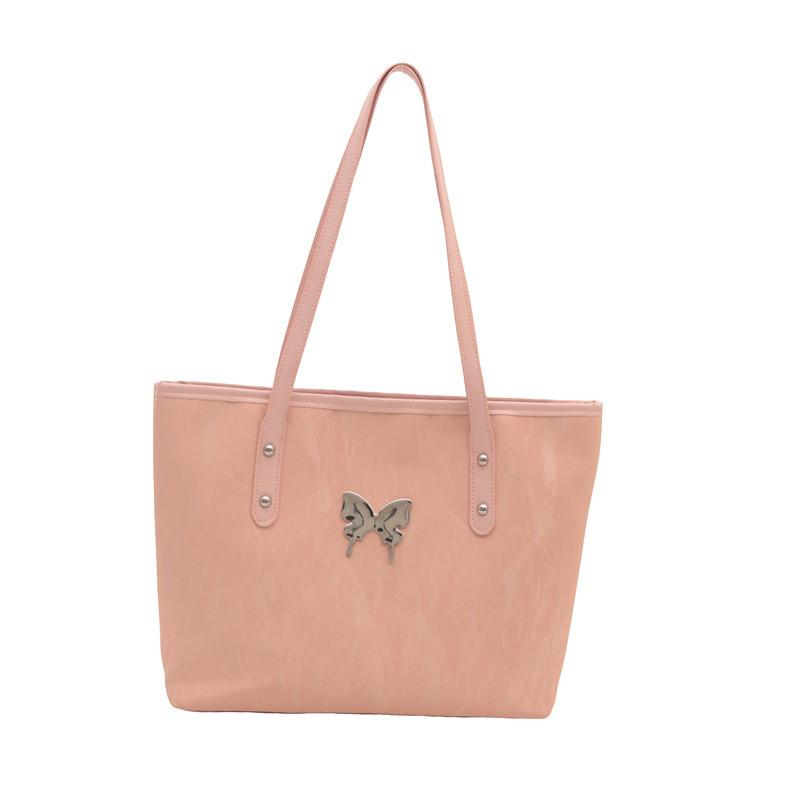 Fashionable And Functional Women s Tote Bag 2024 With Unique Material And Spacious Design розовый