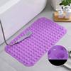 PVC Non-Slip Bath Mat with Suction Cups Shower Bathtub Mat Anti-Fatigue Bathroom Floor Mat Massage Foot Pad