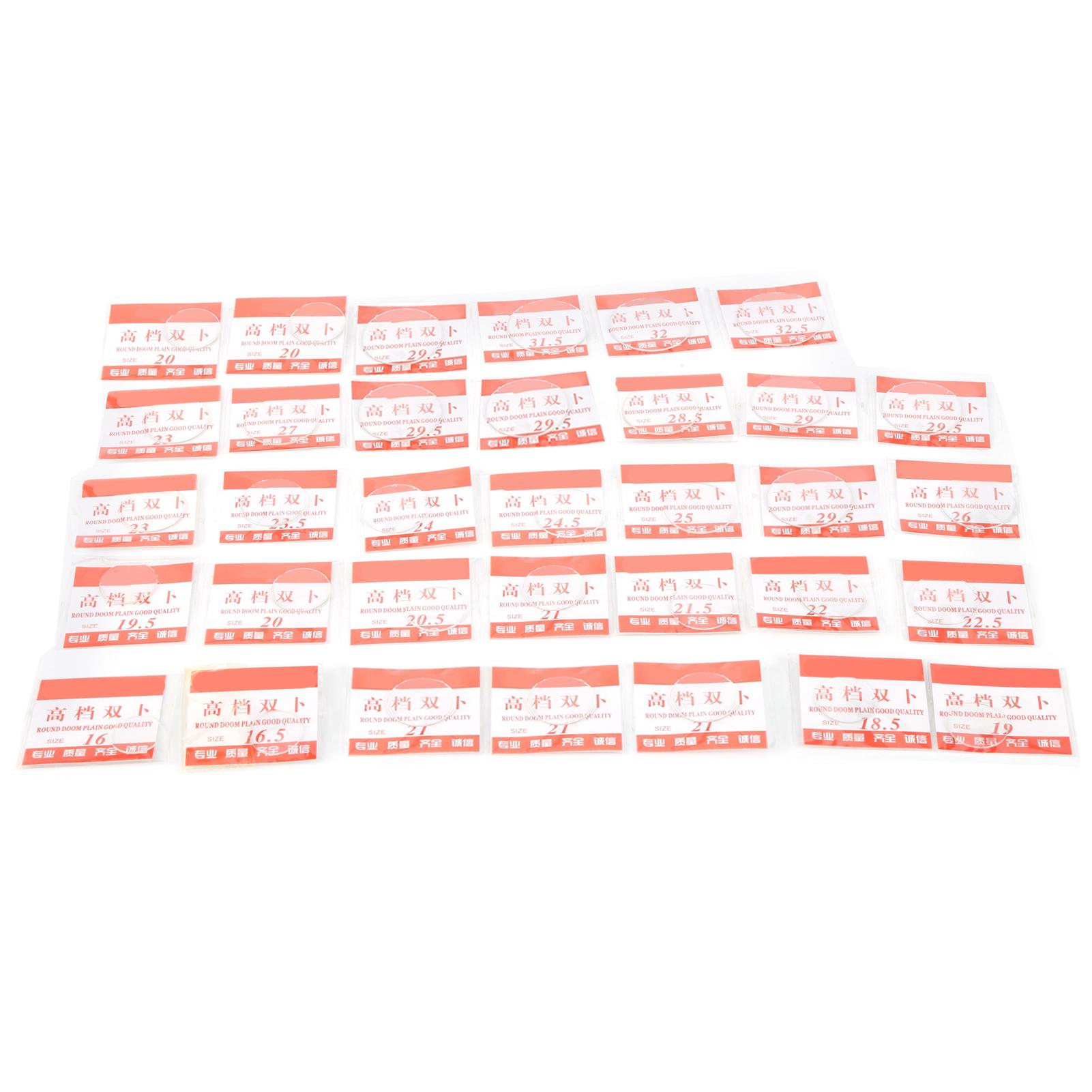 

34 шт. Часовое стекло Минеральное выпуклое Лицевая сторона Вогнутая Задняя сторона Арочное Мерная чашка Крышка 1632,5 мм