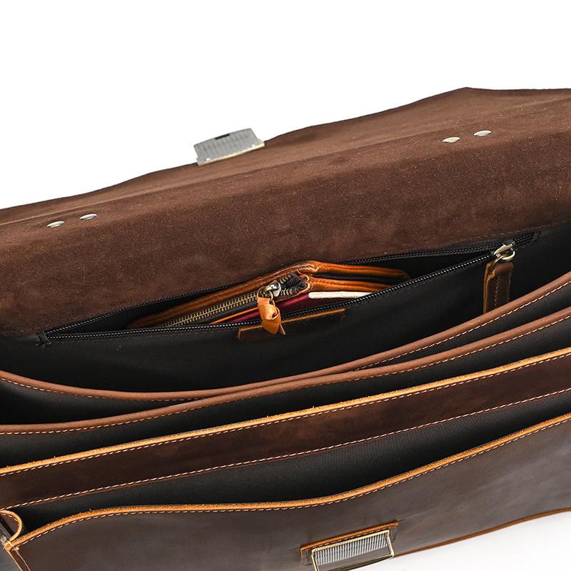 High Quality Laptop Briefcase Bag For Men Male 2026 New Arrivals Genuine Leather Briefcase Bag Real Cowskin Shoulder Bag Men