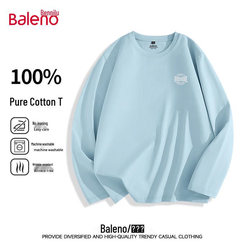 Baleno Men s Pure Cotton Long Sleeve T-Shirt 2XL