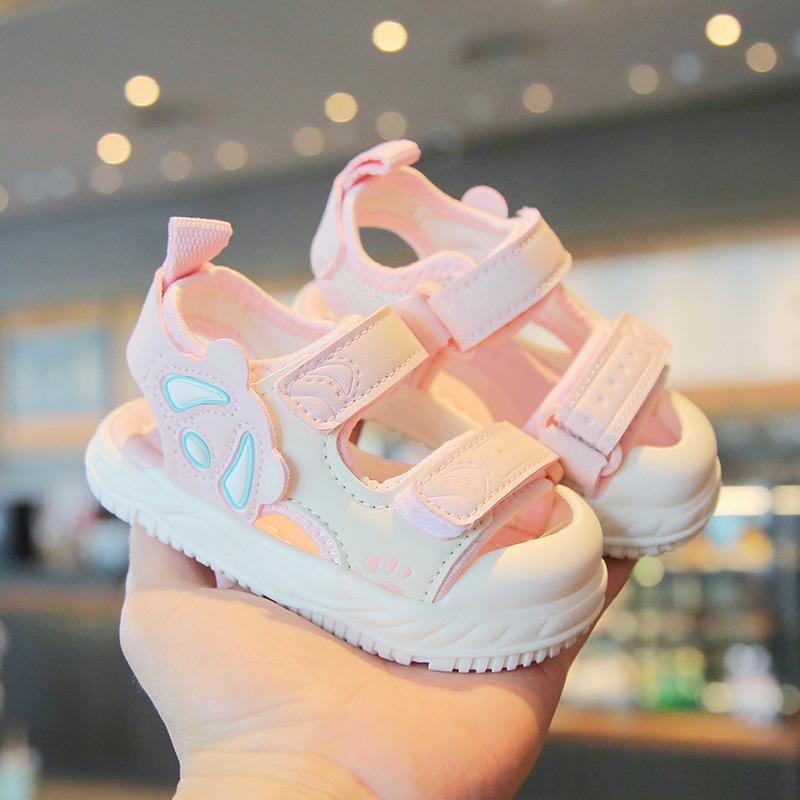 New Summer Soft Sole Anti-slip Closed-toe Toddler Sandals for Baby Girls