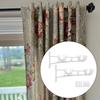Pack of 8 Metal Double Curtain Poles Wall Brackets Easy Installation Double Drapery Rod Support Holders Fit Rod 25mm