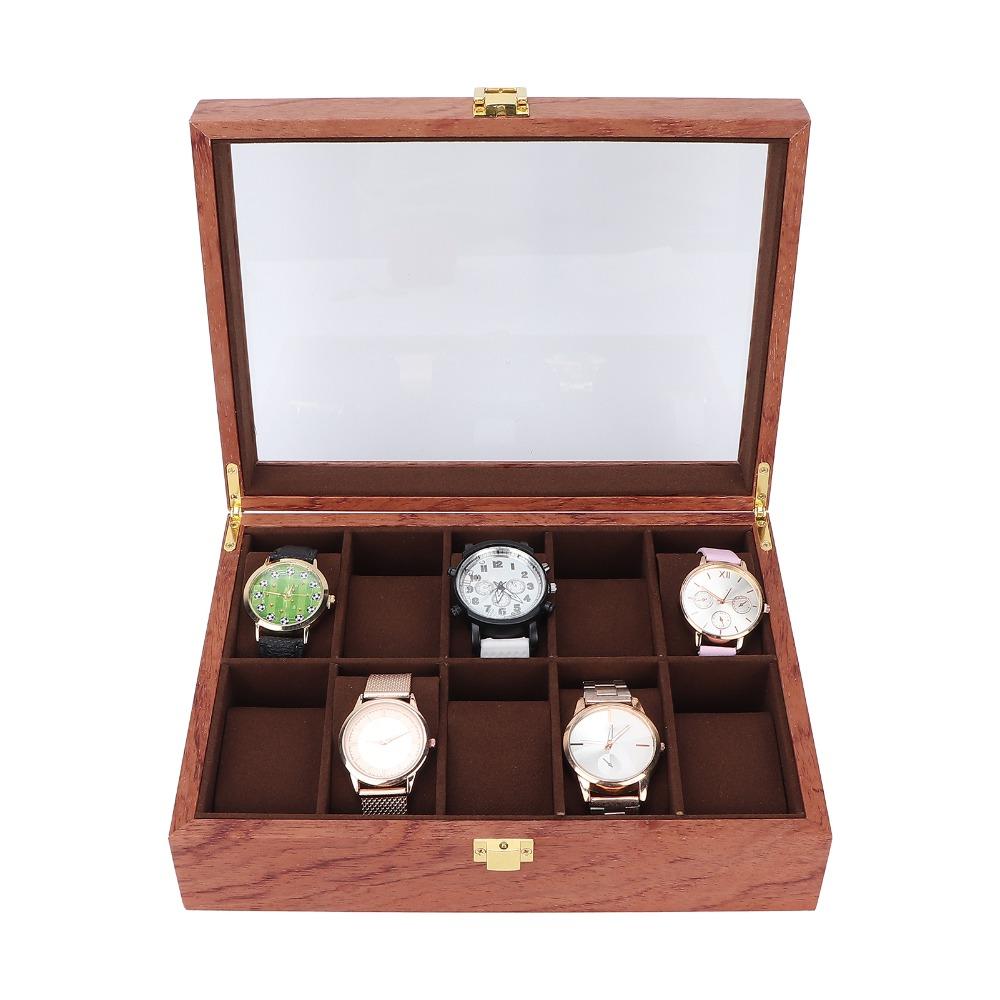 26.5 X 20 X 8cm Watch Display Box Composite Wood Watch Organizer Watch Storage Case For Men