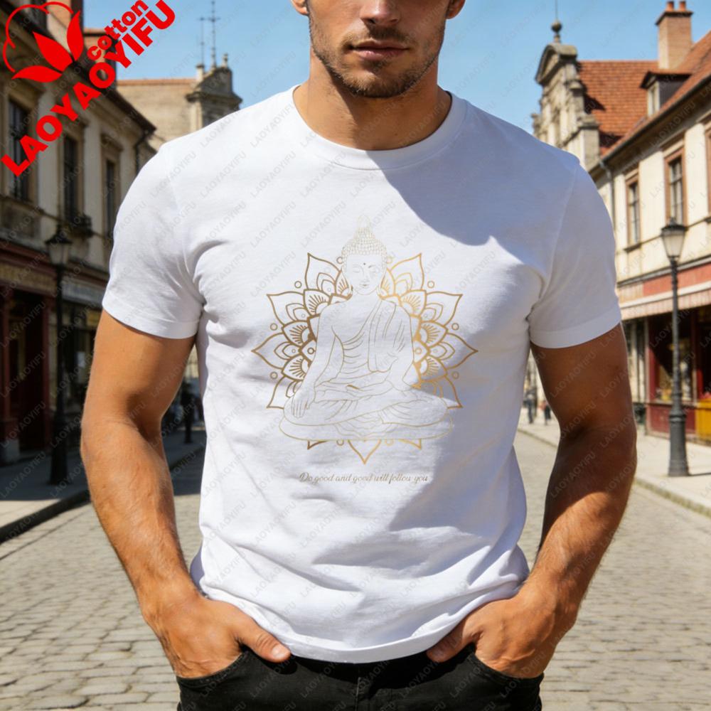 Yoga Zen Meditation Buddhism Lotus TShirt Spirituality Buddha Gifts Namaste  Premium Shirt High Quality Cotton Clothes