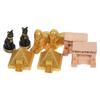 ABOOFAN 8 Pieces Egyptian Pyramid Statues Miniature Model Souvenirs Ancient Egyptian Civilization Collectible Figures Egyptian Sphinx Figurines