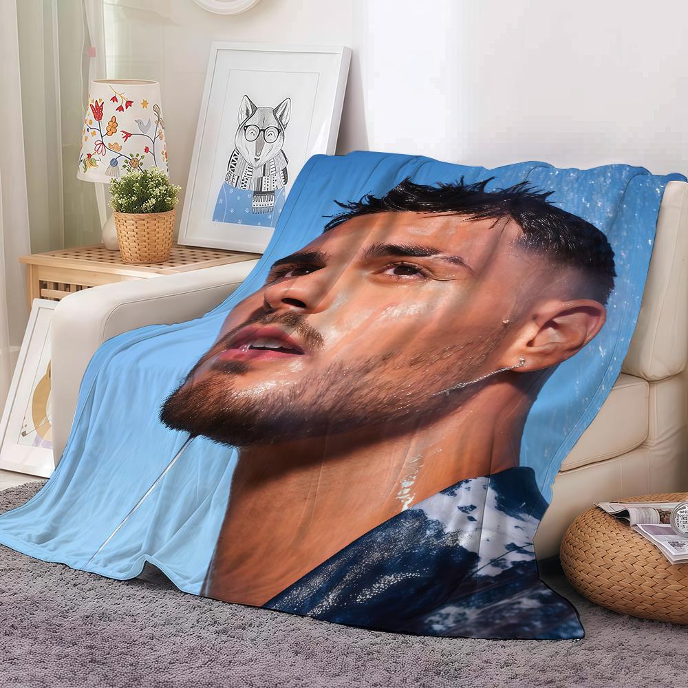 Spanish Singer Abraham Mateo Blanket For Sofa Office Bed Plane Travel Sleep Read Relax Camping Soft And Warm