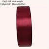 Solid Color Ribbon 1 Roll for Bouquet Bow Gift Wrapping DIY Decorative Cake Tying Christmas Wedding Birthday Party Decorations