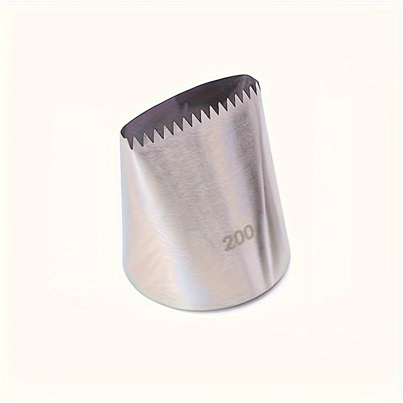 

1PC Oversized Stainless Steel Cake Decoration Nozzle, Double-sided, Non-electric, Woven Design, Suitable for Cream and Fudge Layers