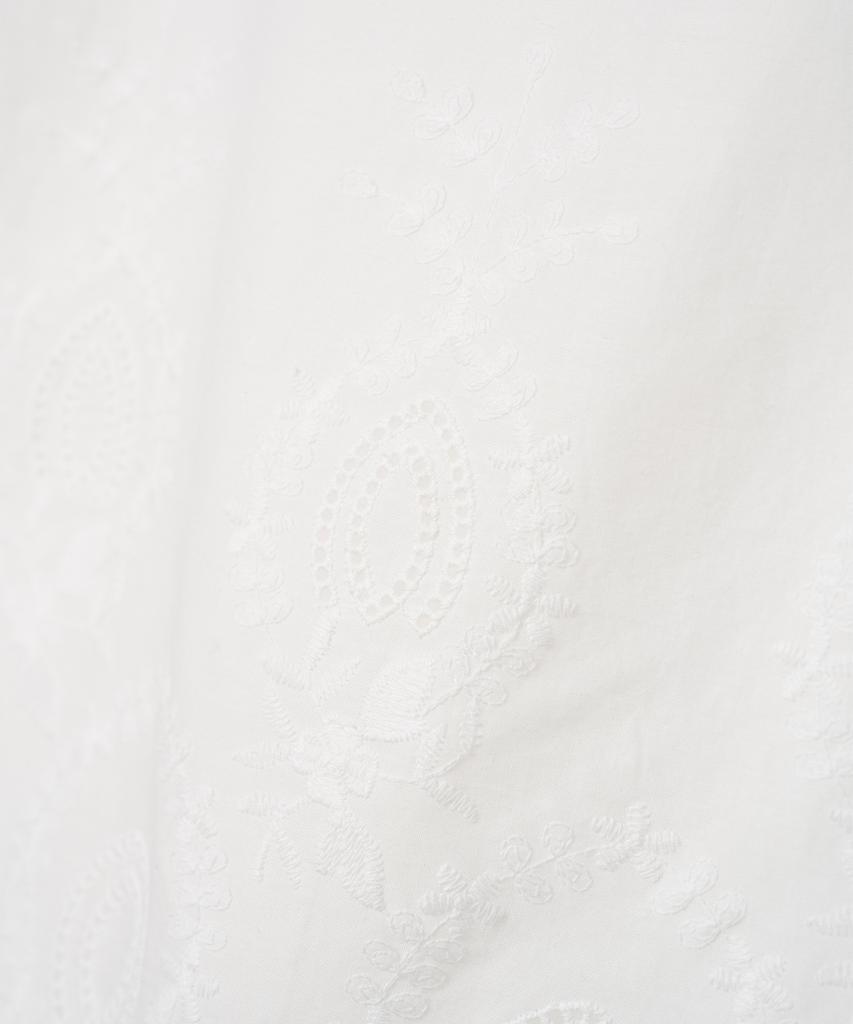 MILLO WOMEN Scallop Lace Blouse [White]