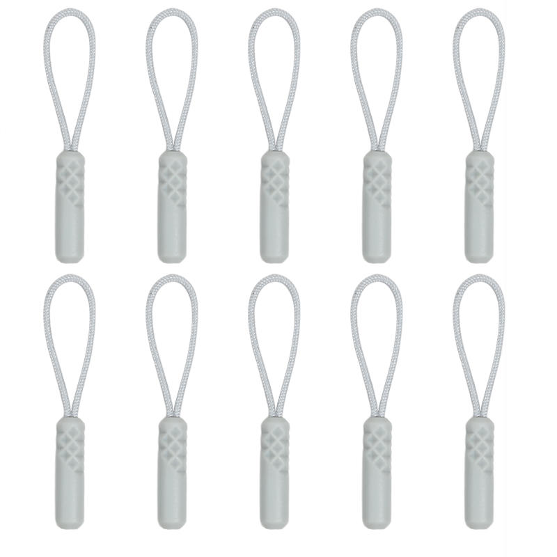 10 ks/sada 10 barevných zipů, stahovacích koncovek, náhradních sponek na lano, spony na přezku, kufr, stan, batoh, zip na šňůru