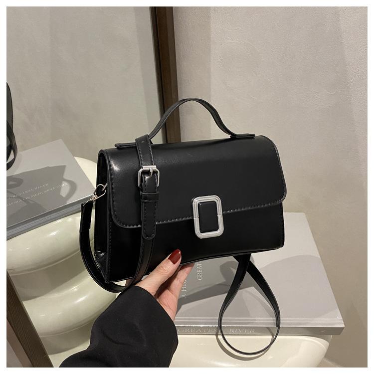 Fashion summer texture 2025 new popular retro crossbody shoulder handheld crossbody small square bag women