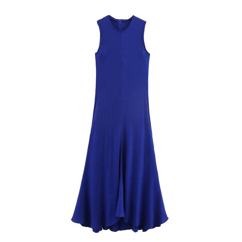 Kaslead New Women Clothes Western Style Fashion Slim Fit Linen Blend Dress 3212284