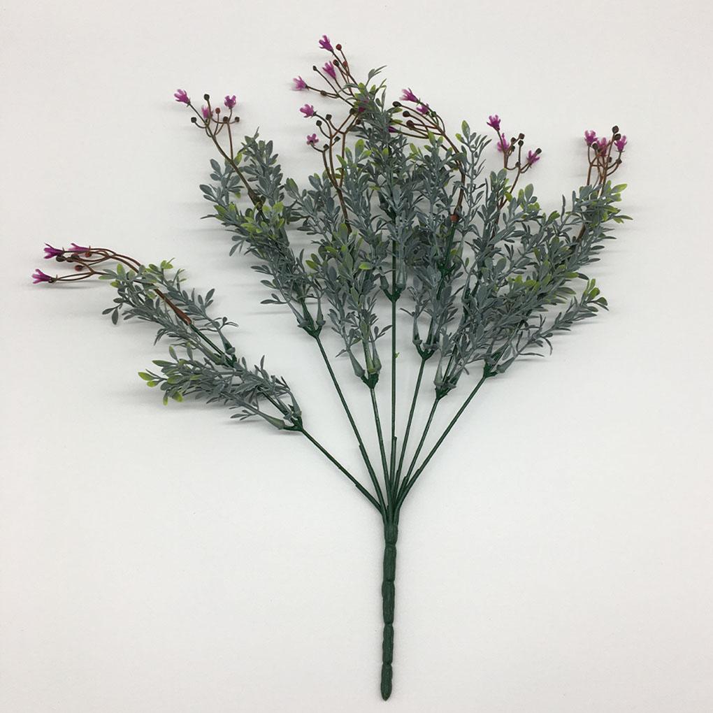 7-heads Baby's Breath Simulation Decor Home Office Plastic Flower Bouquet