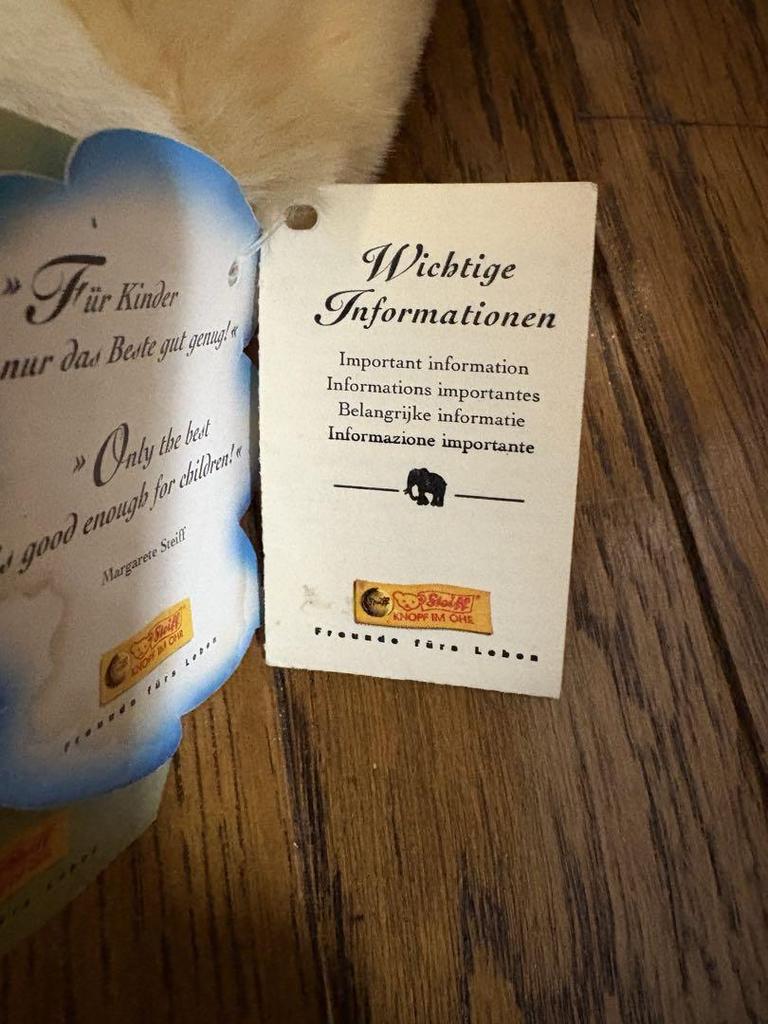 [USED] Tagged Steiff Teddy Bear Molly Teddy Vintage