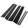 For BMW 3 Series E90  6Pcs Car Pillar Posts Door Window Panel Covers Decorative Trim  2005-2012 Gloss Black