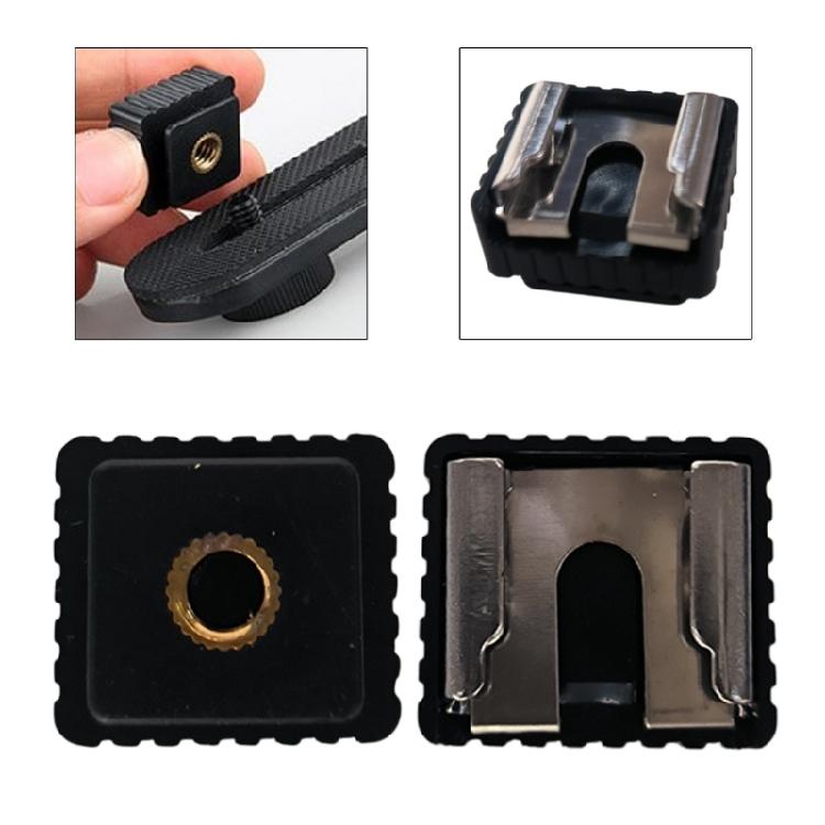Hot Shoe Bracket Mount Adapter 1/4" Screw For Studio SpeedliteTripod SC-6 SC6