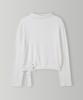 CHERI AUBE Hazel Belt Mock Neck Tee-Ivory