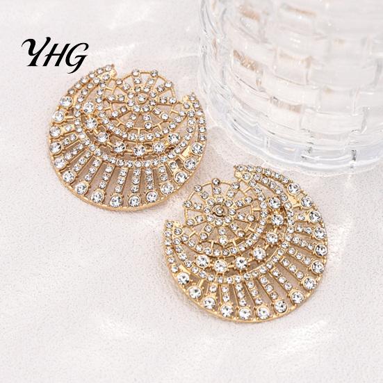 Metal Lapel Pin Hollow Rhinestone Sun Moon Brooch, for Men Women, Jewelry Accessories Clothing Scarf Hat Decoration Decorative Alloy Brooches
