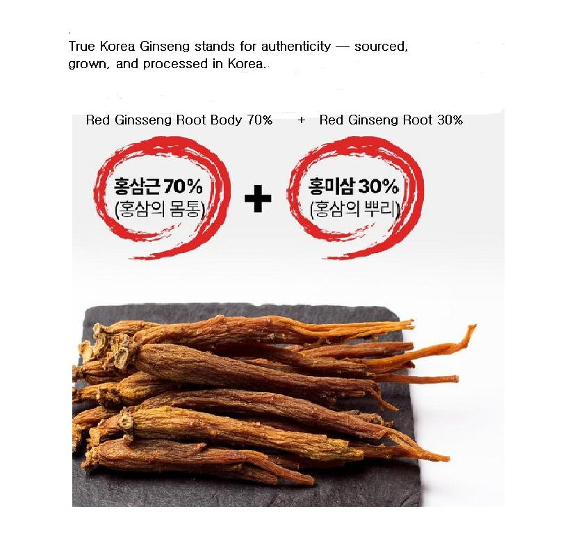 Korean Red Ginseng Extract – KOREAGIN -Premium 6-Year Root, Clean Energy & Daily Vitality, Non-GMO, Made In Korea