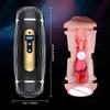 Male Automatic 2 In 1 Sucking Masturbator Cup Vibrator Blowjob Masturbation Pocket Pussy Vagina Adult Sex Machine Toys For Men