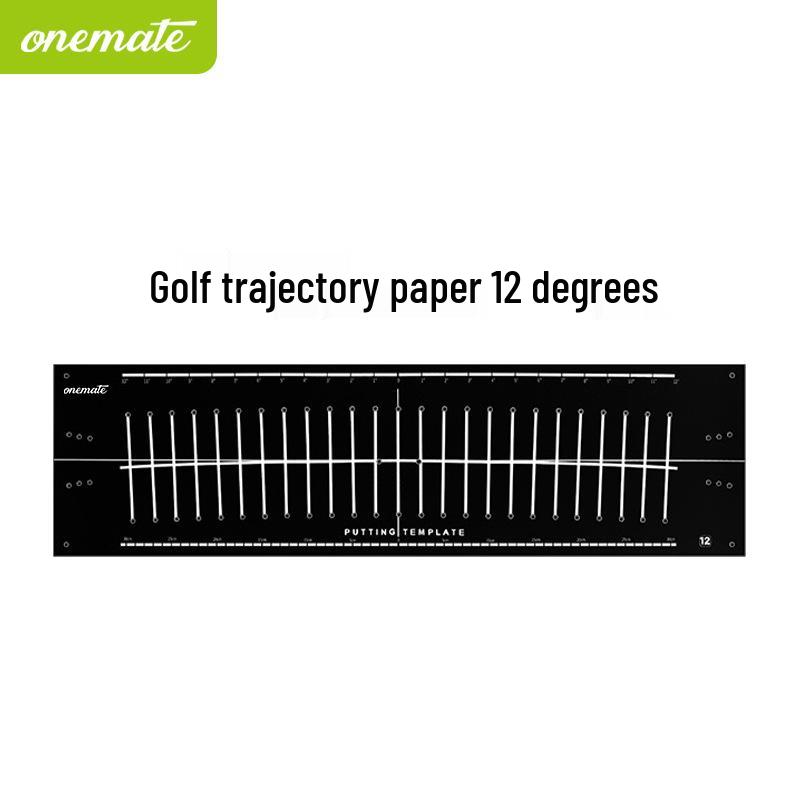 Golf Training Mat and Trajectory Practice Stick Set