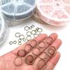 DIY Single Loop Open Jump Ring - Iron Jewelry Ring for Earrings & Accessories (Boxed)