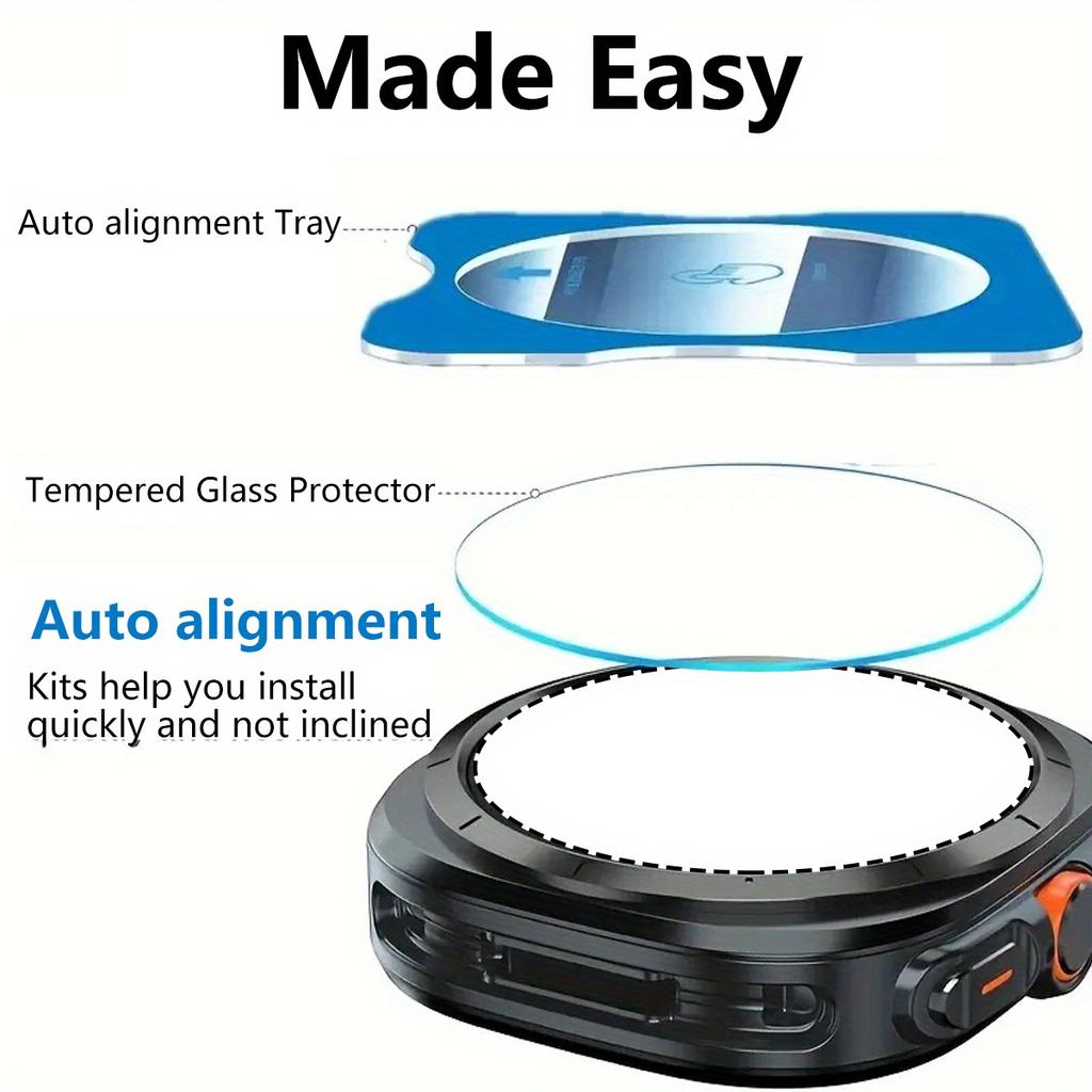 5pcs Tempered Glass Films for Samsung Galaxy Watch 8 40mm 44mm Watch 8 Classic Screen Protector, for Galaxy Watch Ultra 2