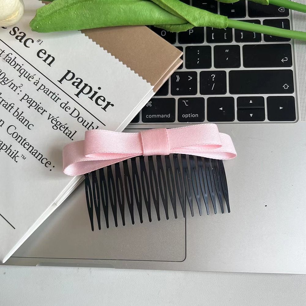 Hair Curler Hair Ornament Bow Hairpin Hair Accessories Bowknot Hair Comb Korean Style Hair Clip