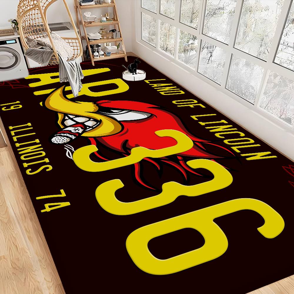 Mr H-horsepower Room Mats Retro Multiple Choice Living Room Kitchen Rug Non-Slip Welcome Rug