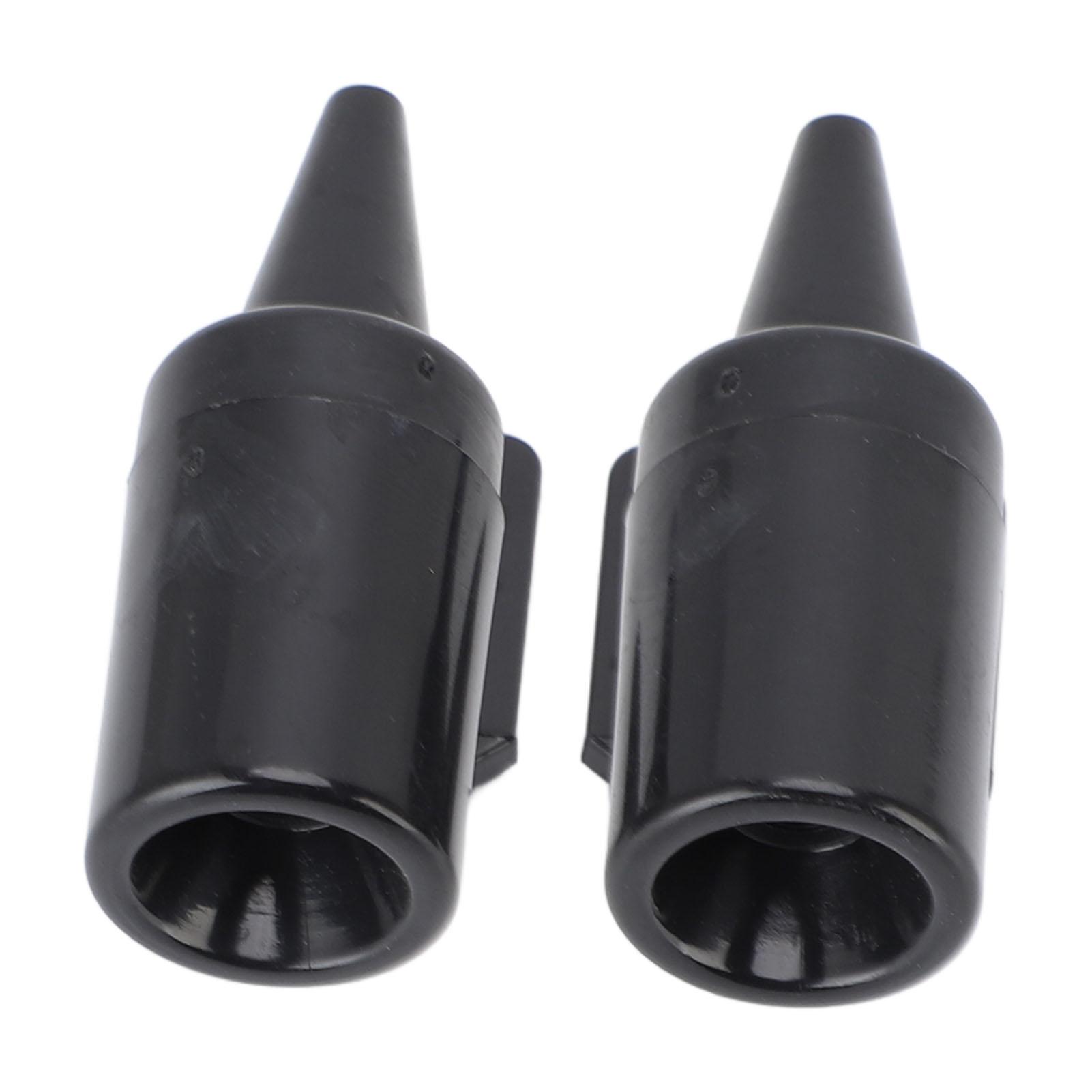 

1 пара свистков для оленей, предупреждающий свисток для автомобилей, грузовиков, мотоциклов, черный