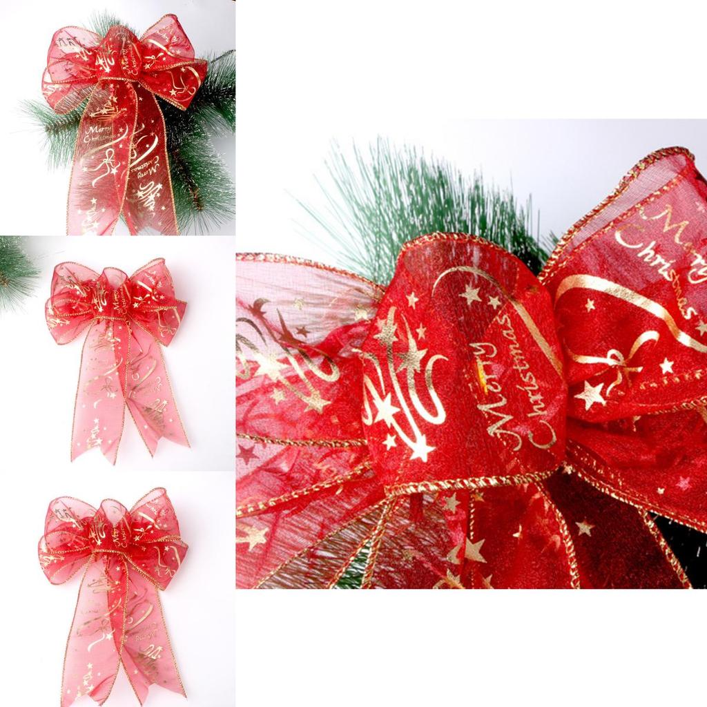 Delightful New Christmas Bow Decorative Accessories For Merry Christmas Celebrations