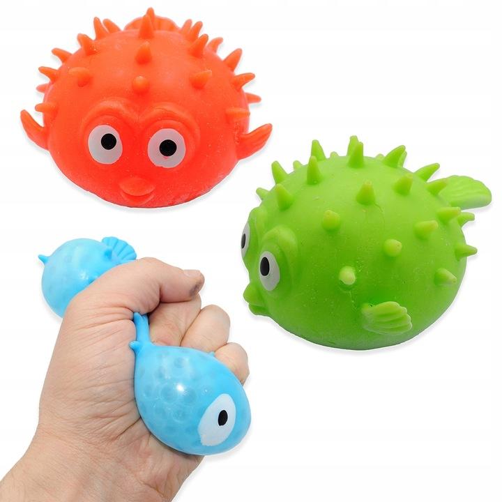 6X Gniotek Żelowy Ryba Rozdymka Antystresowa Sensoryczna Squish Prank Żart