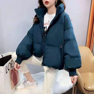 Autumn Winter Fashion Long Sleeve Stand Collar Solid Parkas Women's Clothing Korean Button Warm All-match Simplicity Trend Tops