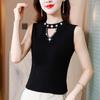 2023 Women's Beaded Camisole Top - Slimming, Hollow Out Sleeveless Vest for Summer