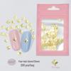 Japanese Style Metal Flower & LOVE Letter Nail Art Decorations
